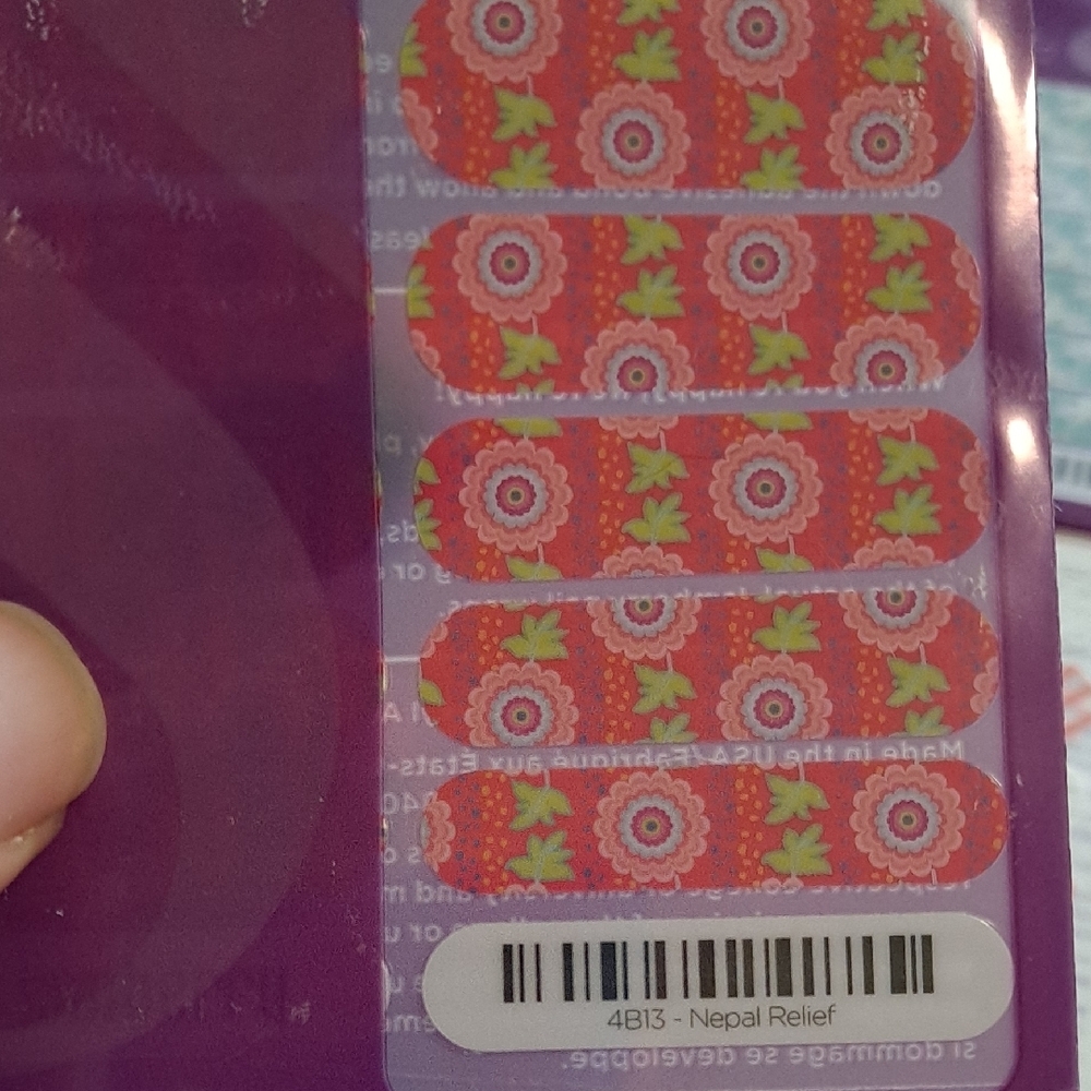 Jamberry Nail Wraps Set- Colorful Florals - Picture 2 of 8